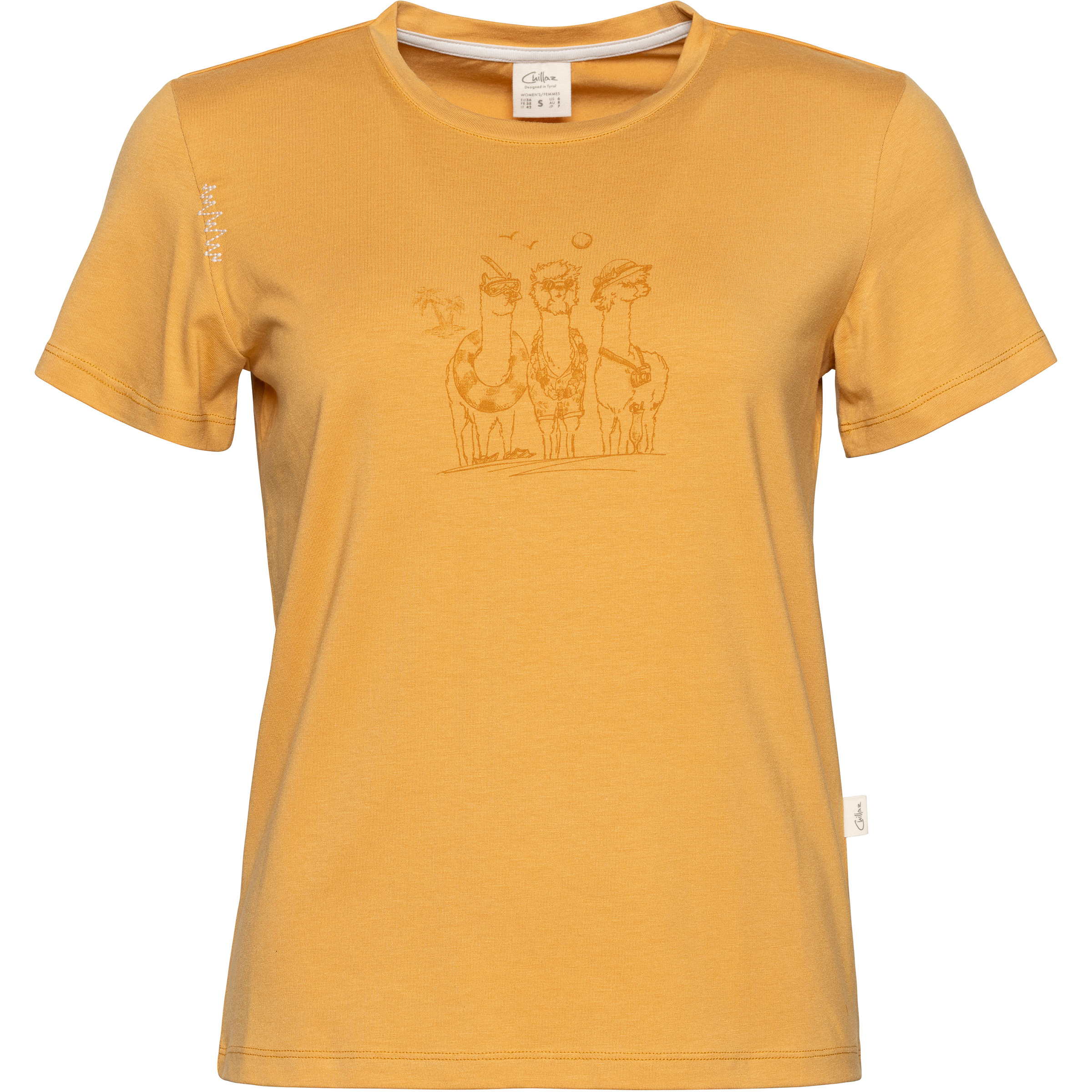 Chillaz Iseo Alpaca Gang Damen T-Shirts orange Größe XS Bouldern | Lifestyle | Sportklettern Hautfreundlich