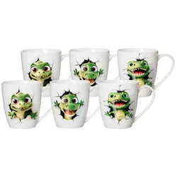 Ritzenhoff & Breker T-Rex Henkelbecher 360 ml 6er Set