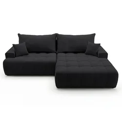 ECKSOFA Tulio Schwarz Rechts