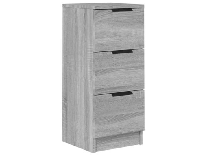 Makastle Aufbewahrungsschrank mit 3 Schubladen, Standregal für Wohnzimmer & Schlafzimmer, Grau Sonoma 30x30x70 cm Holzwerkstoff