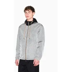 A|X Armani Exchange für Herren. XM001830AF18579M0245 Ultraleichte Nylon-Jacke mit grauem irisierendem Effekt (XS), Lässig, Polyamid