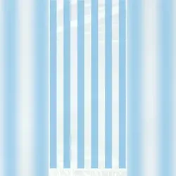 20 Tüten Streifen hellblau Zellophan