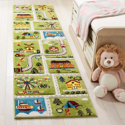 SAFAVIEH Carousel Kids Helmgard Transitional Rug