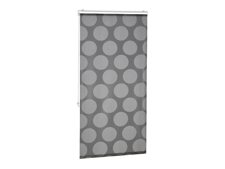 Duschrollo Punkte 80 x 240 cm Grau