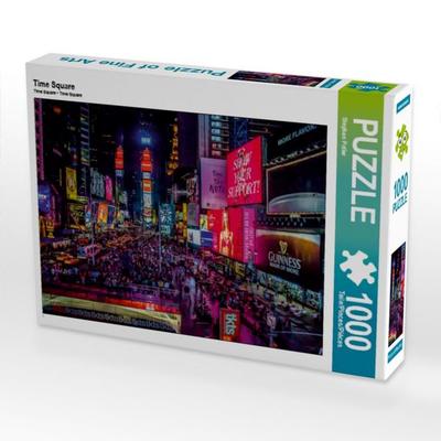 CALVENDO Puzzle Time Square | 1000 Teile Lege-Größe 64 × 48 cm Foto-Puzzle für glückliche Stunden