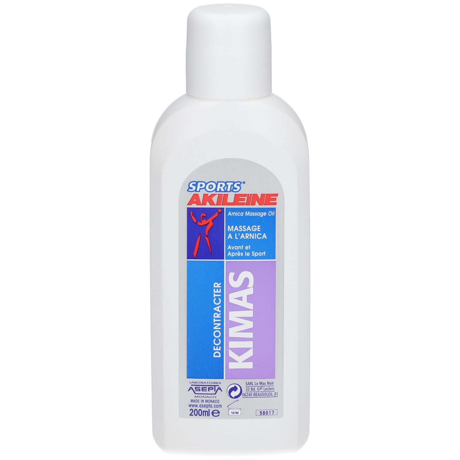 Akileïne Sport Kimas Massageolie Met Arnica ok Nlfren 200 ml Massageöl