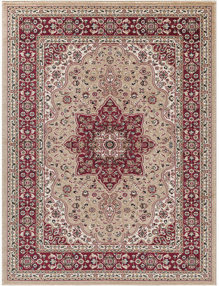 Latitude Vive Huffman Oriental Area Rug Beige/Red Rectangle 80 x 150cm