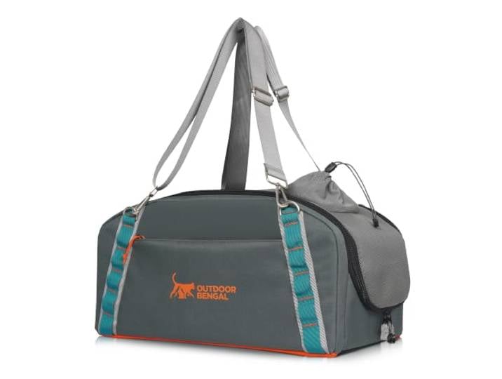 OutdoorBengal Dakar™ Katzenautositz für Mittelkonsole, Haustier-Autobett + Haustier-Booster für Katzen und kleine Hunde mit Kopfloch, passend für die meisten Fahrzeuge, Gurt- oder