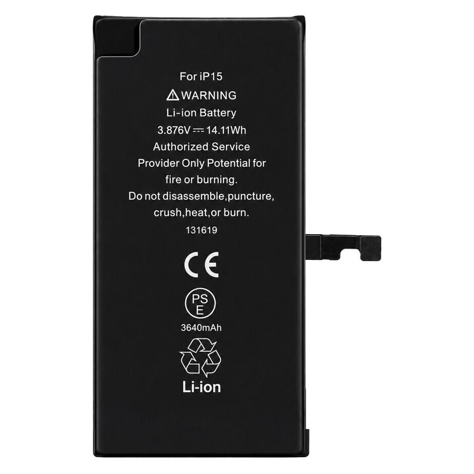 OEM Diagnostizierbarer 3640-mAh-Akku mit hoher Kapazität für das iPhone 15 (62577319)