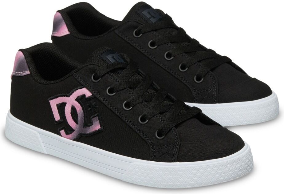 Sneaker DC SHOES "Chelsea", Mädchen, Gr. 9,5(41), schwarz (pink dream), Obermaterial: Textil / Futter: Textil / Außensohle: Gummi., Schuhe Sneaker