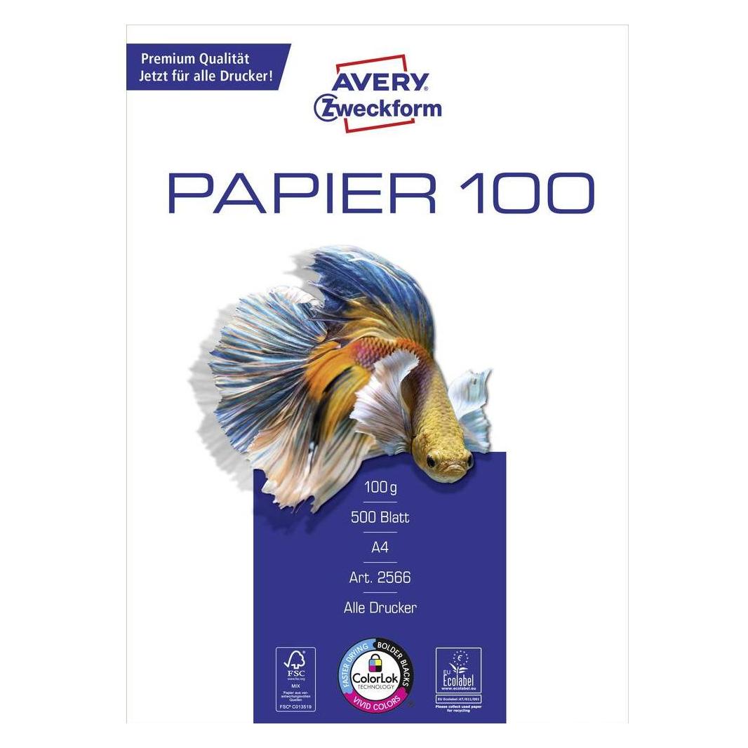 Avery Inkjet-Papier (A4, 500 Blätter, 100 g/m²) (2566)