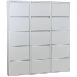 Ebuy24, Schuhschrank, Pisa (152 x 16 x 173 cm)