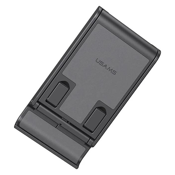 Usams Składany stojak biurkowy na telefon/tablet biały/white ZJ073ZJ02 (US-ZJ073) (ZJ073ZJ02)