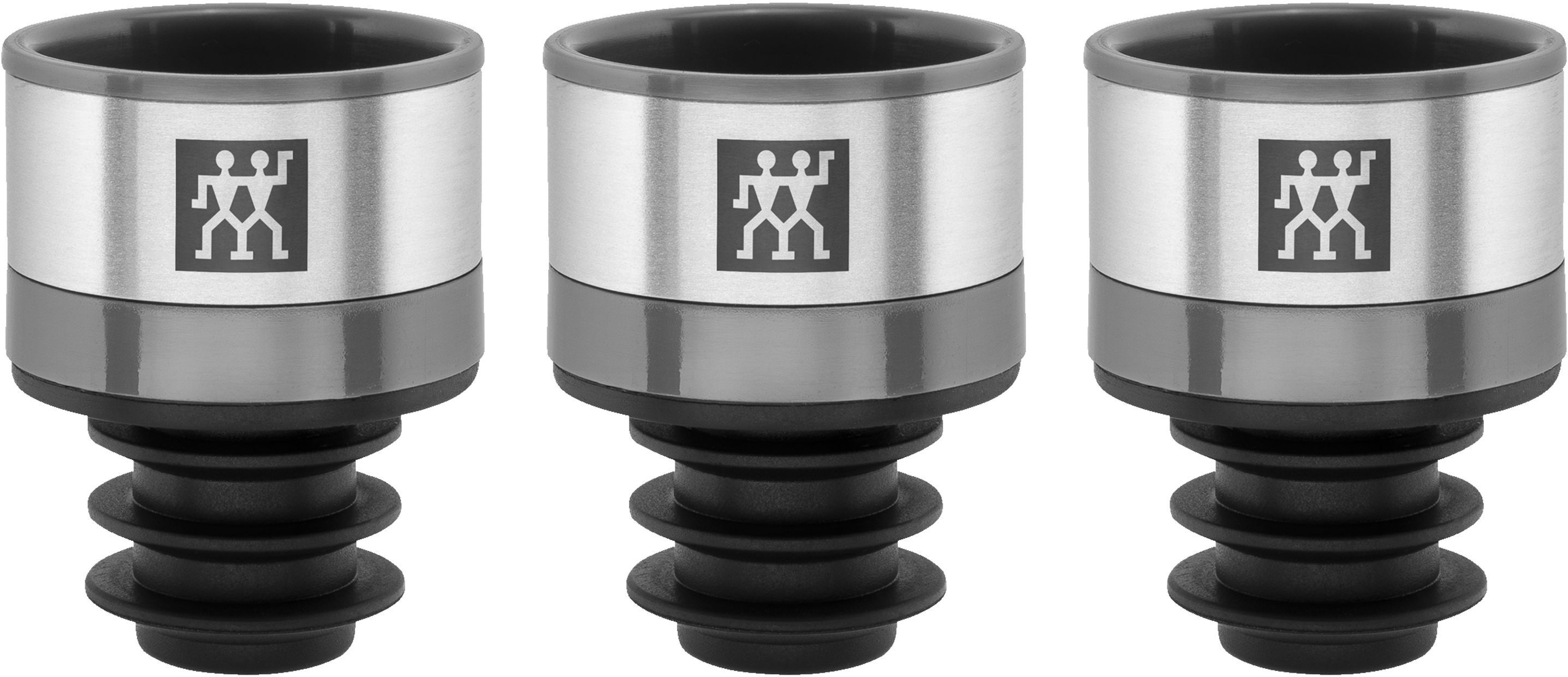 Zwilling Set de 3 selladores de vino Fresh &amp; Save . Gris