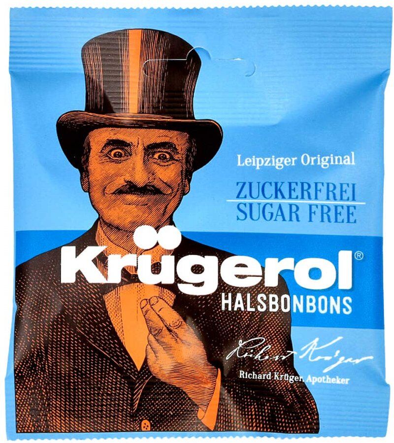 Krügerol Halsbonbons zuckerfrei 50g
