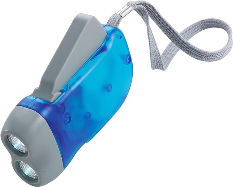 Lampe torche de poche publicitaire bleu cobalt