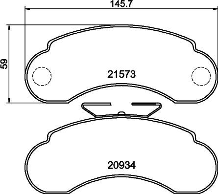 Don Bremsbelagsatz, Scheibenbremse Pcp1682 Für Mercedes