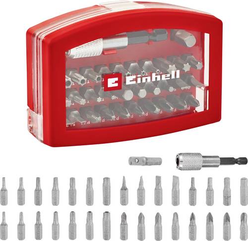 Einhell BELT CLIP 118495 Bit-Set 32teilig PZ, PH, Schlitz, TX inkl. Bithalter