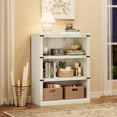 Garvee "Farmhouse 40"" Low Bookcase Wooden Bookshelf for Home Office"