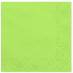 960x Papierservietten, hellgrün, 33x33 cm