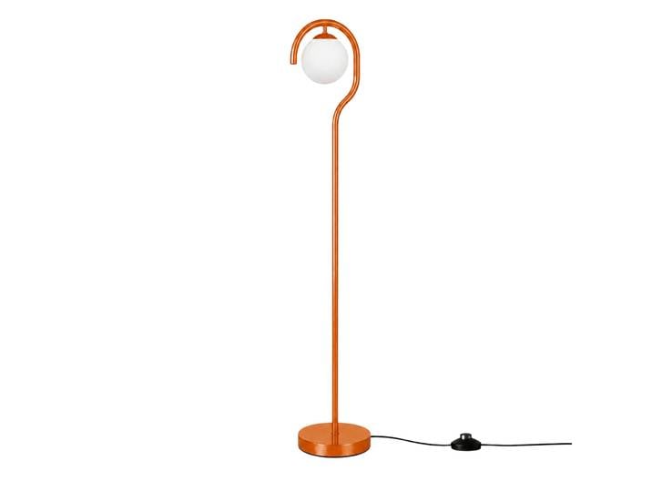 Lampadaire en métal GEDIK-20447 - 30 x 30 cm - Marron / Orange