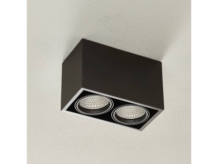 Arcchio LED Deckenleuchte Cirdan, schwarz, für Wohn- / Esszimmer, Aluminium, Modern