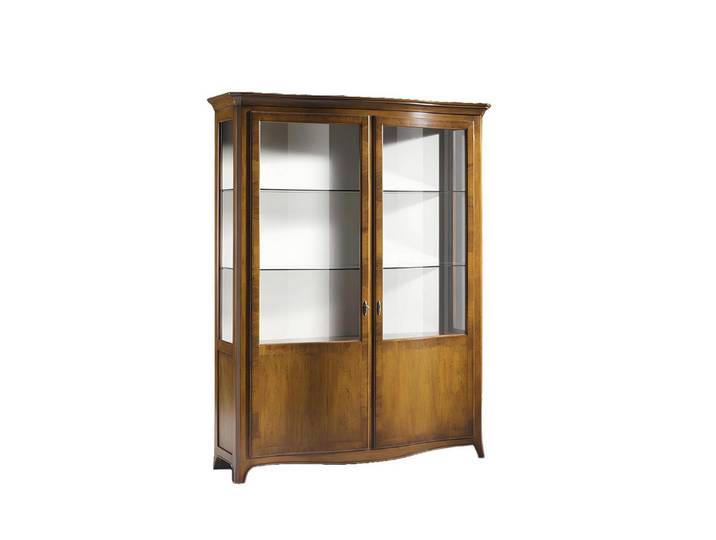 Xlmoebel Vitrine Klassischer Vitrinenschrank aus Holz mit elegantem Design (1-St., Vitrine) Hergestellt in Europa