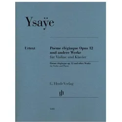 Poème élégiaque op. 12 and other Works, Fachbücher von Eugène Ysaÿe