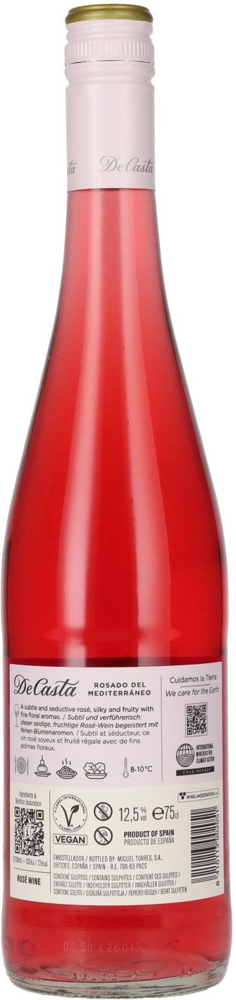 Torres De Casta Rosado del Mediterráneo 2025 12,5% Vol. 0,75l