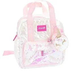 Nice Group, Kindergartentasche, Mini-Puff-Rucksack mit weissem Portemonnaie