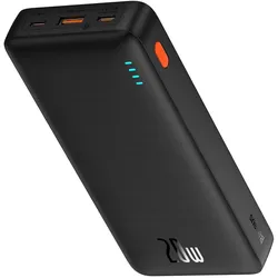 Baseus Airpow (20000 mAh, 20 W, 74 Wh), Powerbank, Schwarz
