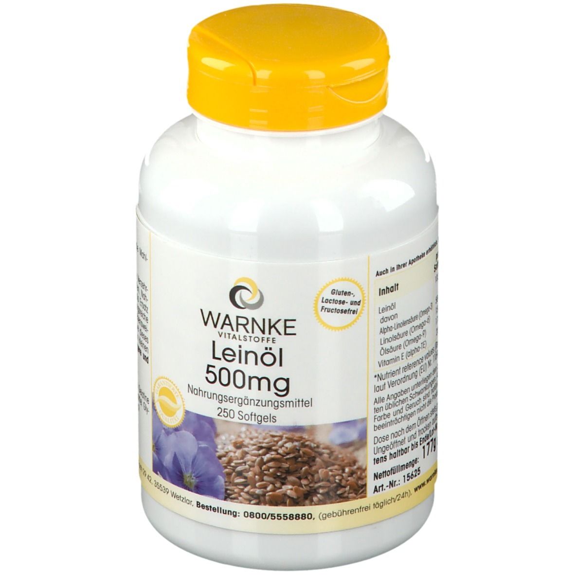 Leinöl 500 mg Kapseln 250 St