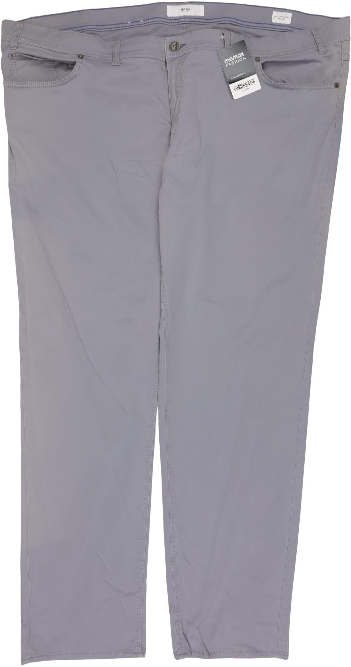 Brax Herren Stoffhose, Grau, Gr. W50, Elasthan / Baumwolle - Second Hand