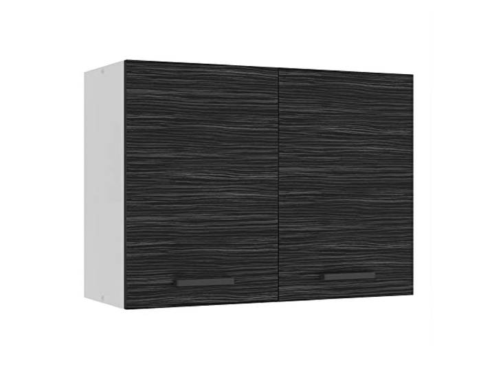 Belini Hängeschrank Küche SG 80 cm, mit 2 Türen, Königliches Ebenholz Küchenschränke, Oberschrank, Küchenhängeschränke, Wandschrank Hängend