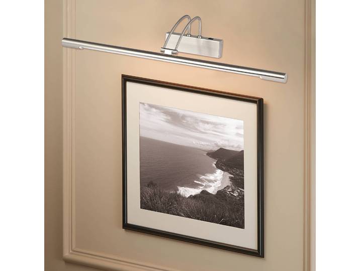 Applique murale Picture Lights III 68 x 12 x 20cm Argenté Matériau : Métal Surface en métal : Brossé Type de métal : Acier