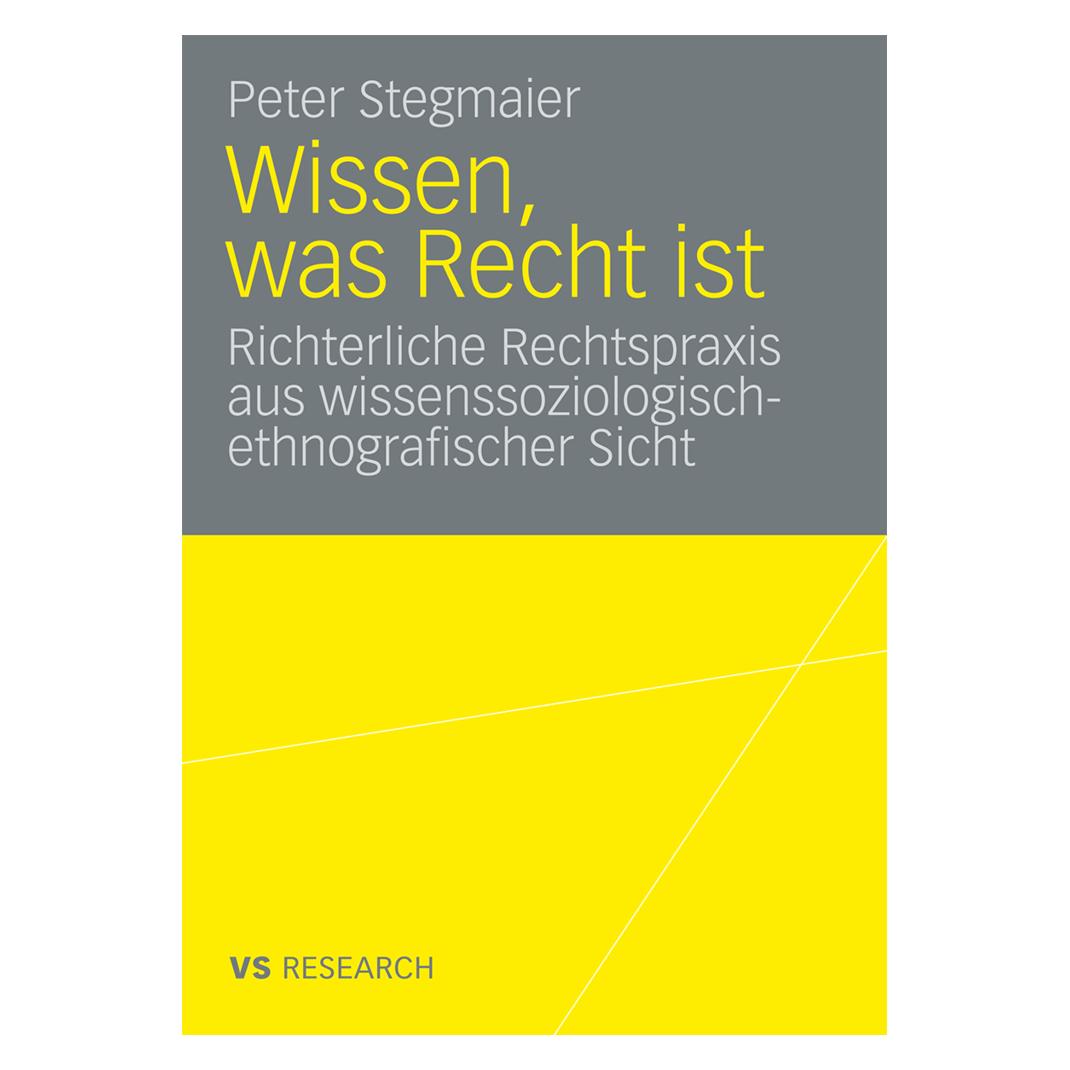 VS Wissen, was Recht ist (Deutsch, Softcover, Peter Stegmaier) (35139077)