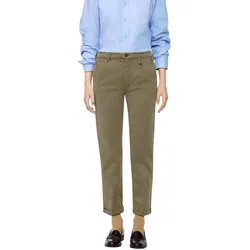 MAC Chino Turn Up Slim Fit Hose in Khaki-D32