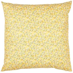 IB Laursen Kissenbezug hellgelb mit weißen Blumen, 60 x 60 cm