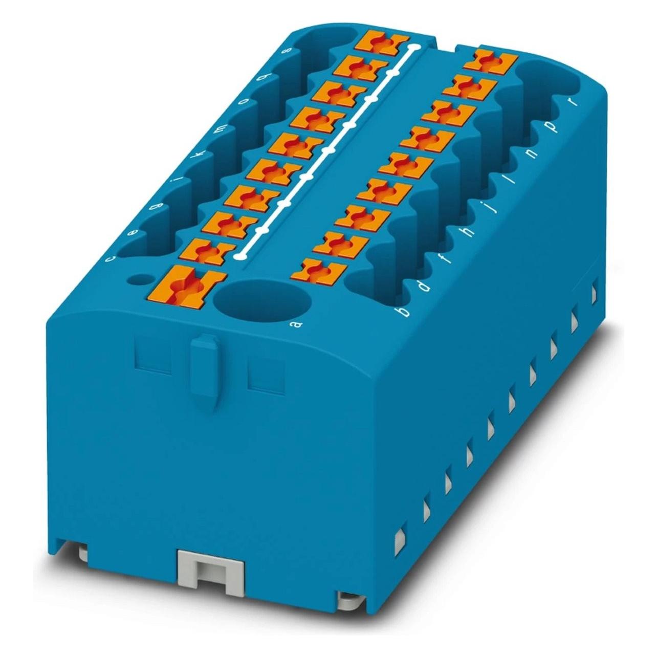 Phoenix PTFIX 6/18X2,5 BU. Breite: 56 mm, Tiefe: 28,2 mm, Höhe: 21,2 mm. Nennspannung: 500 V (3273376)