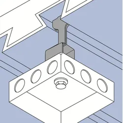 ABB DH1217-M8 Profildeckenhalterung mit Gewinde unten M6, für Profilbreite 20mm 7TCA084030R0945  - 100 Stück