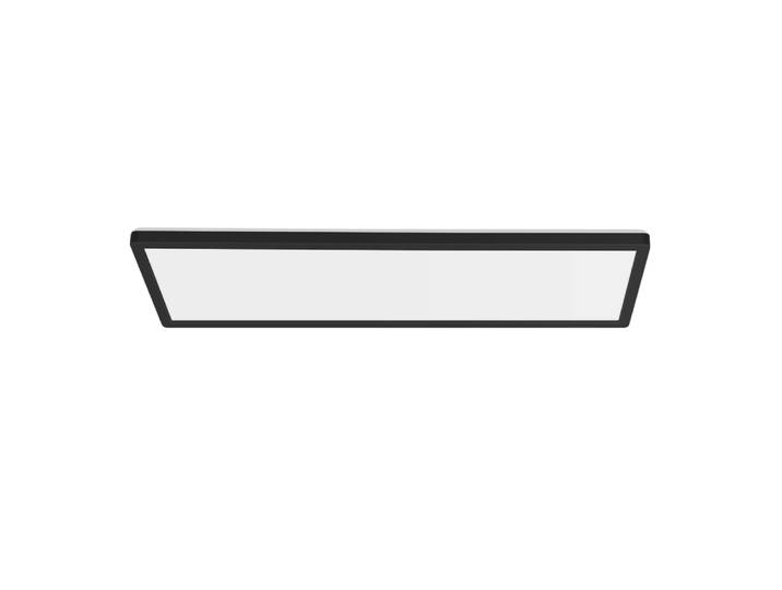 Plafonnier en pvc noir 58x20x3.1cm led intensité variable 24w