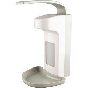 Böttcher-AG Desinfektionsspender Premium, zur einfachen Wandmontage mit Armhebel, aus Kunststoff, 1000ml