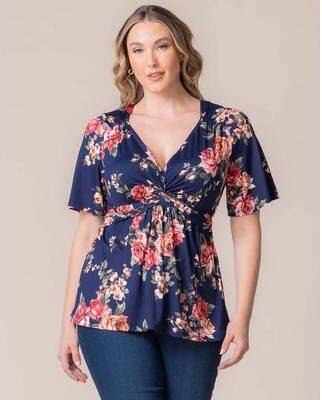 KIYONNA Abby Twist Front Top