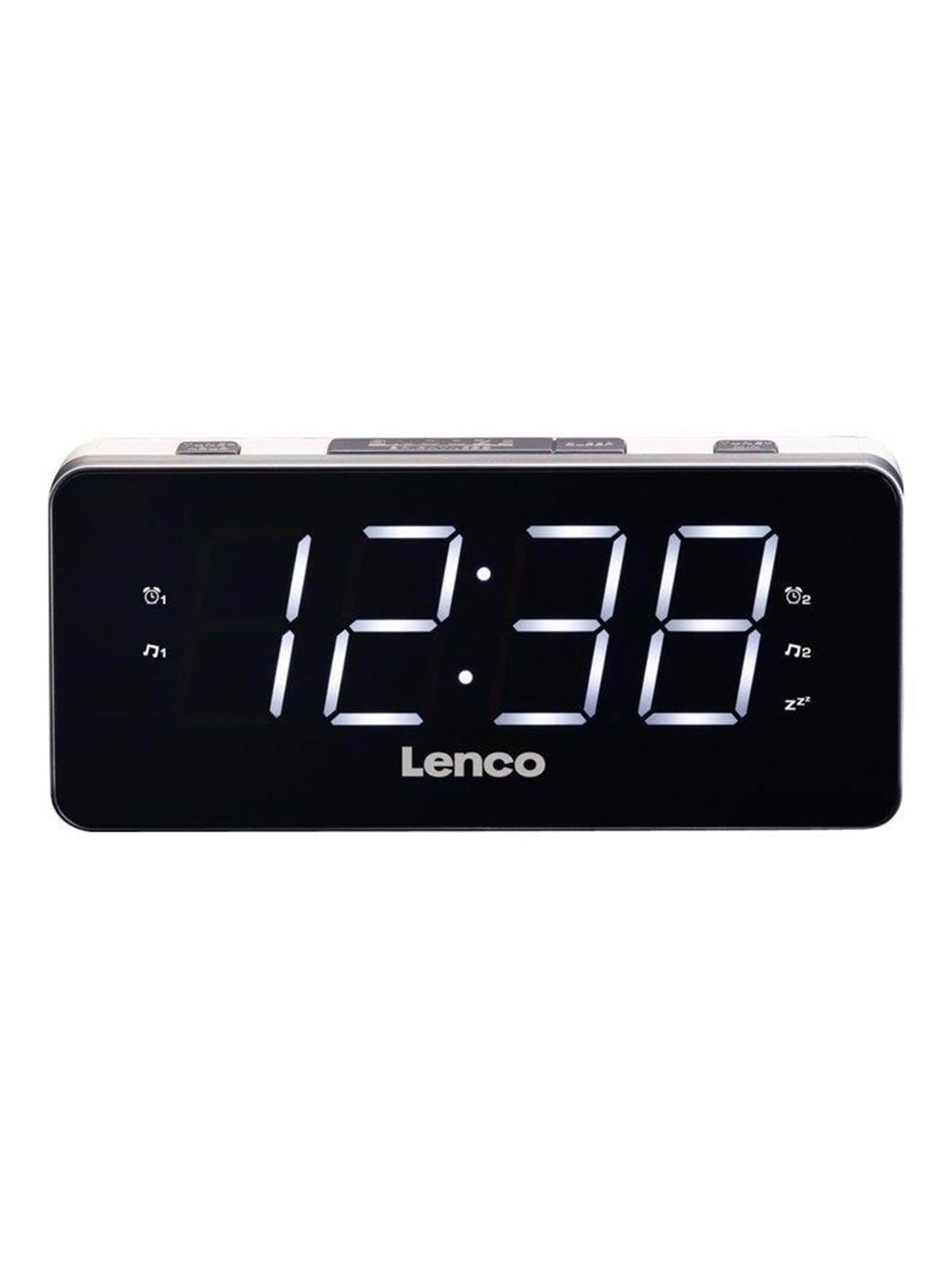 Lenco CR-18 - clock radio - FM - Weiß