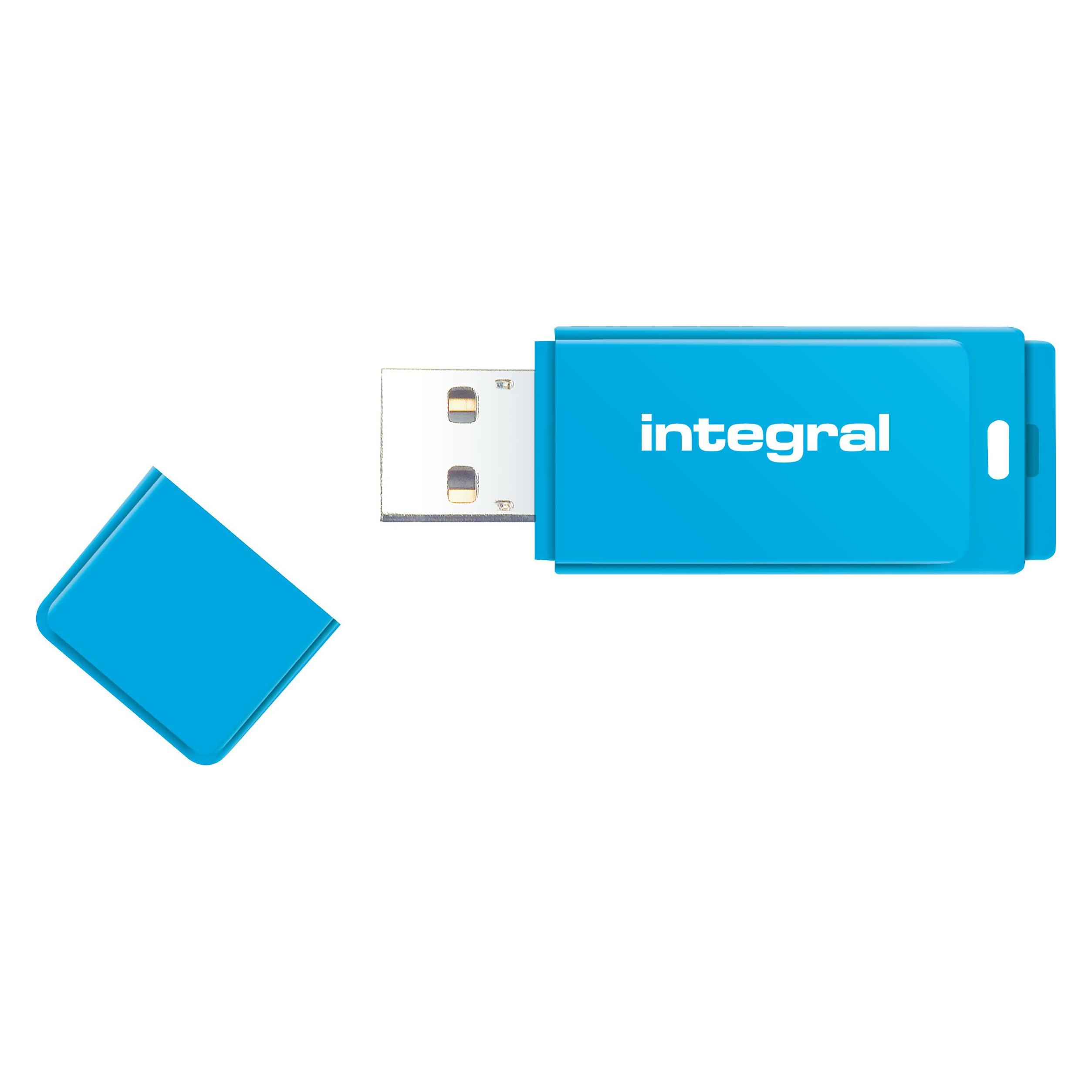 Integral USB Stick 3.0 Neon 16GB bl (16 GB, USB-A) (INFD16GBNEONB3.0)
