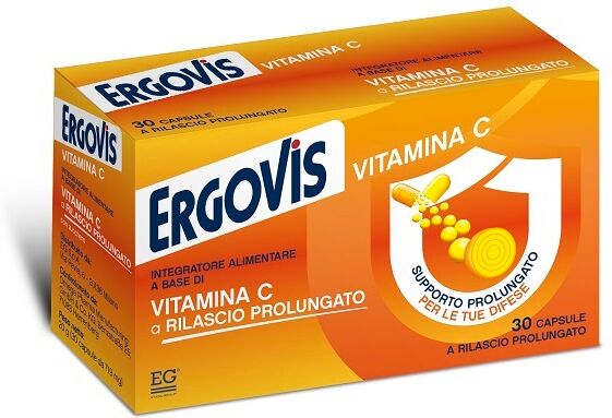 EG SpA Ergovis Vitamina C 500 mg a Rilascio Prolungato, 30 Capsule