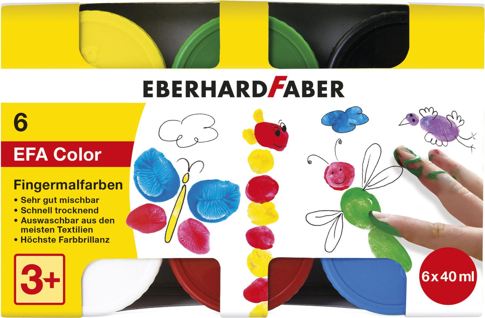 EBERHARD FABER Fingerfarben farbsortiert 578606