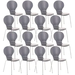 CLP 16er Set Besucherstuhl Diego - Farbe: grau