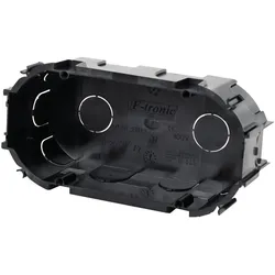 f-tronic 7310066 UP Gerätedose E811, 2-fach, t=45mm  - 10 Stück