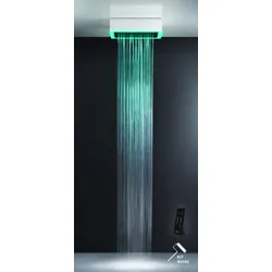 Gessi Afilo, Multifunktions Dusch-Einbau-System 300x500 Strahlart Regen, mit Colour Lichttherapie Effekt, 57403279